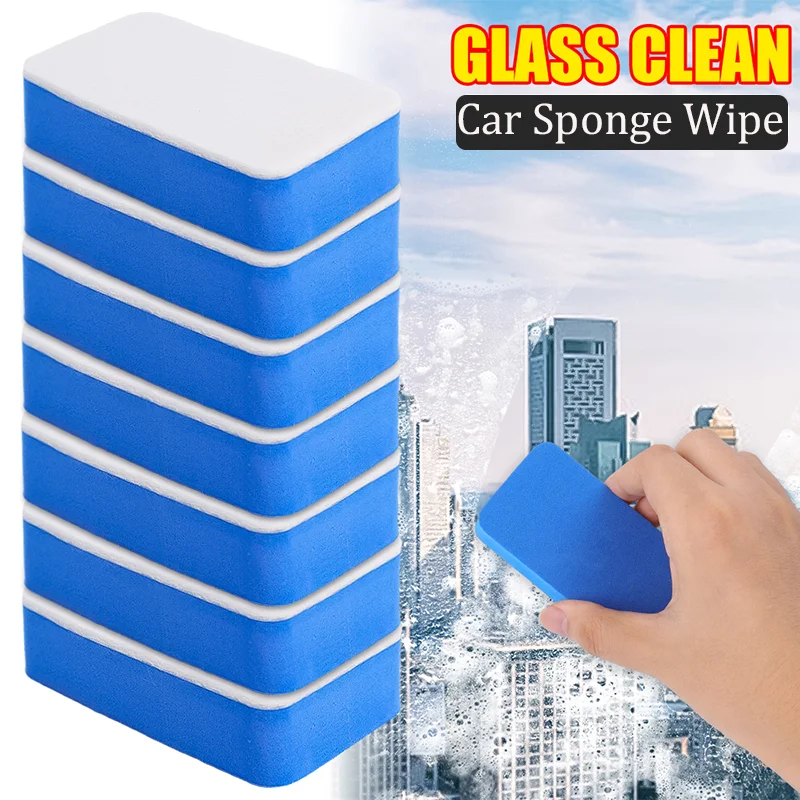 Esponja para coche, toallita exfoliante el coche para eliminar la película de aceite, limpia los encimeras de vidrio para lavar platos, cocina, baño y oficina