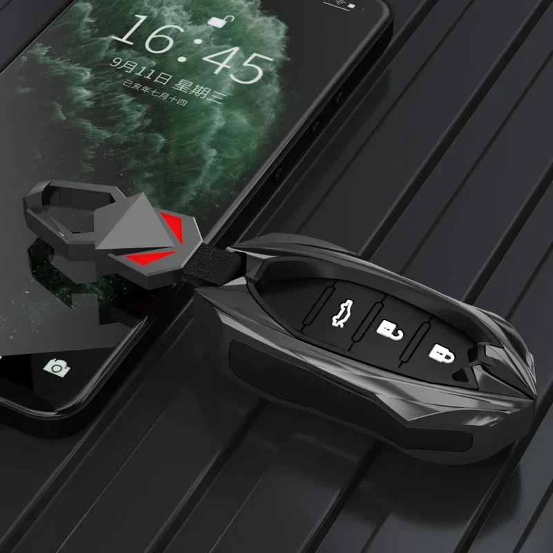 

Zinc Alloy+Silica Gel Key Case Cover Fob for DongFeng DFM 580 370 S560 AX7 AX5 AX4 AX3 MX5 Auto Accessories Protector