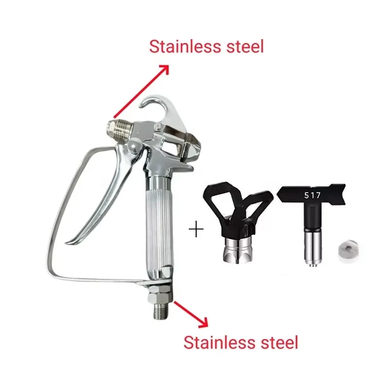 

Airless Paint SprayGun Nozzle Kit - 2100 Bar High Pressure Tip Set for Painting Equipment