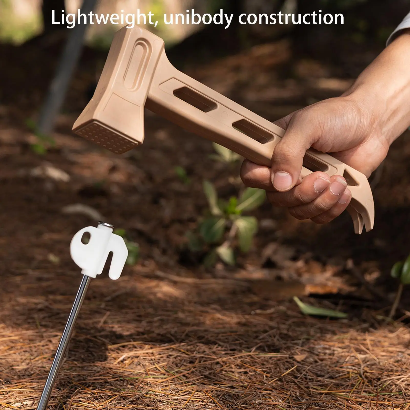 Camping Hammer Heavy-Duty High Strength Tent Stake Removal Hammer For Hiking Backpacking Adventure Beachside Adults Men