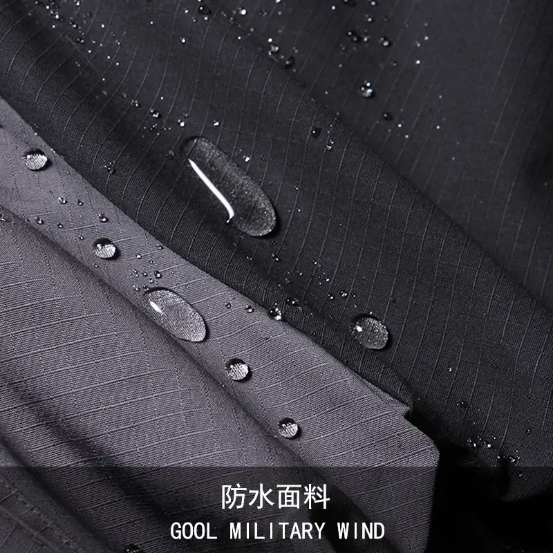 Hunting Tactical Waterproof Sets Men Special Forces Combat Training Suit Outdoor Multi-pocket Uniform Airsoft Tracksuit