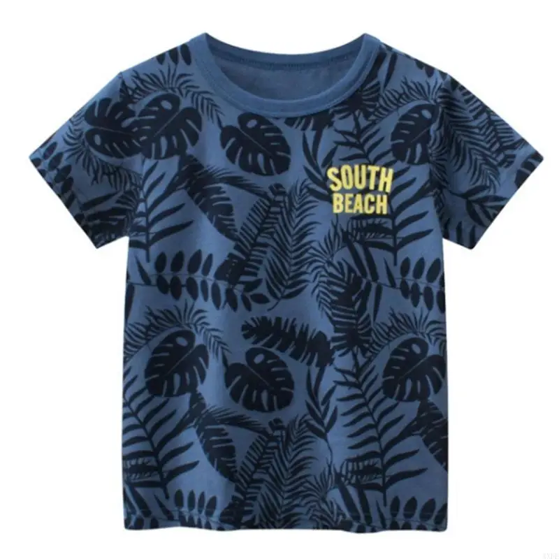  Durable & Soft Short Sleeve Shirt Lightweight Boy Clothes for Toddlers Designed for Comfort During Sports & Leisure Time