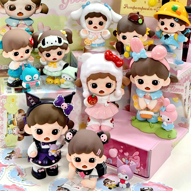 

Новый оригинальный детский Z филона X Sanrio Arcane Box Персонажи, серия «Ядро хорошее время», слепая коробка, милый подарок для девочки Kuromi Hello Kitty