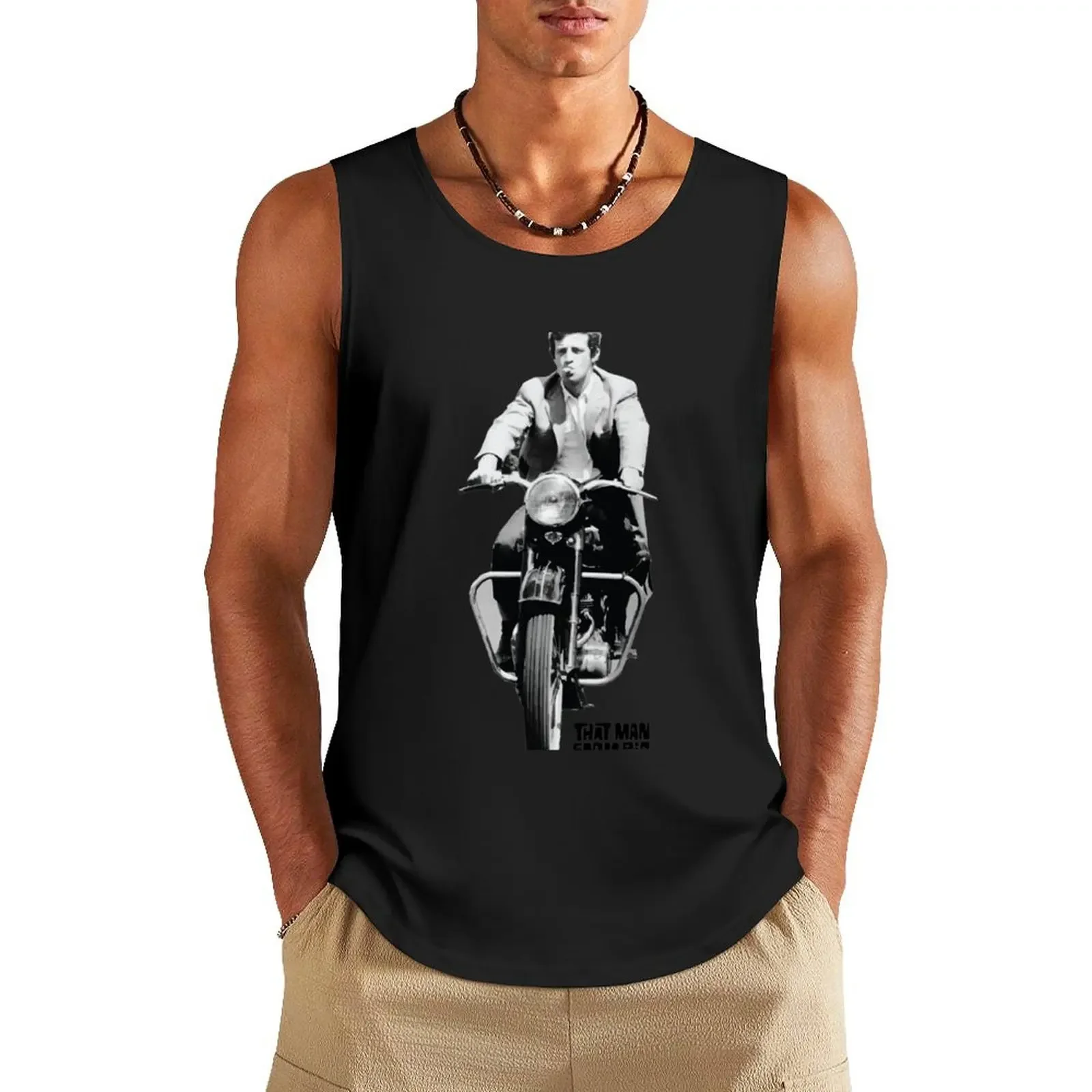 

Jean Paul Belmondo Tank Top Vest Sports shirt man T-shirt sports