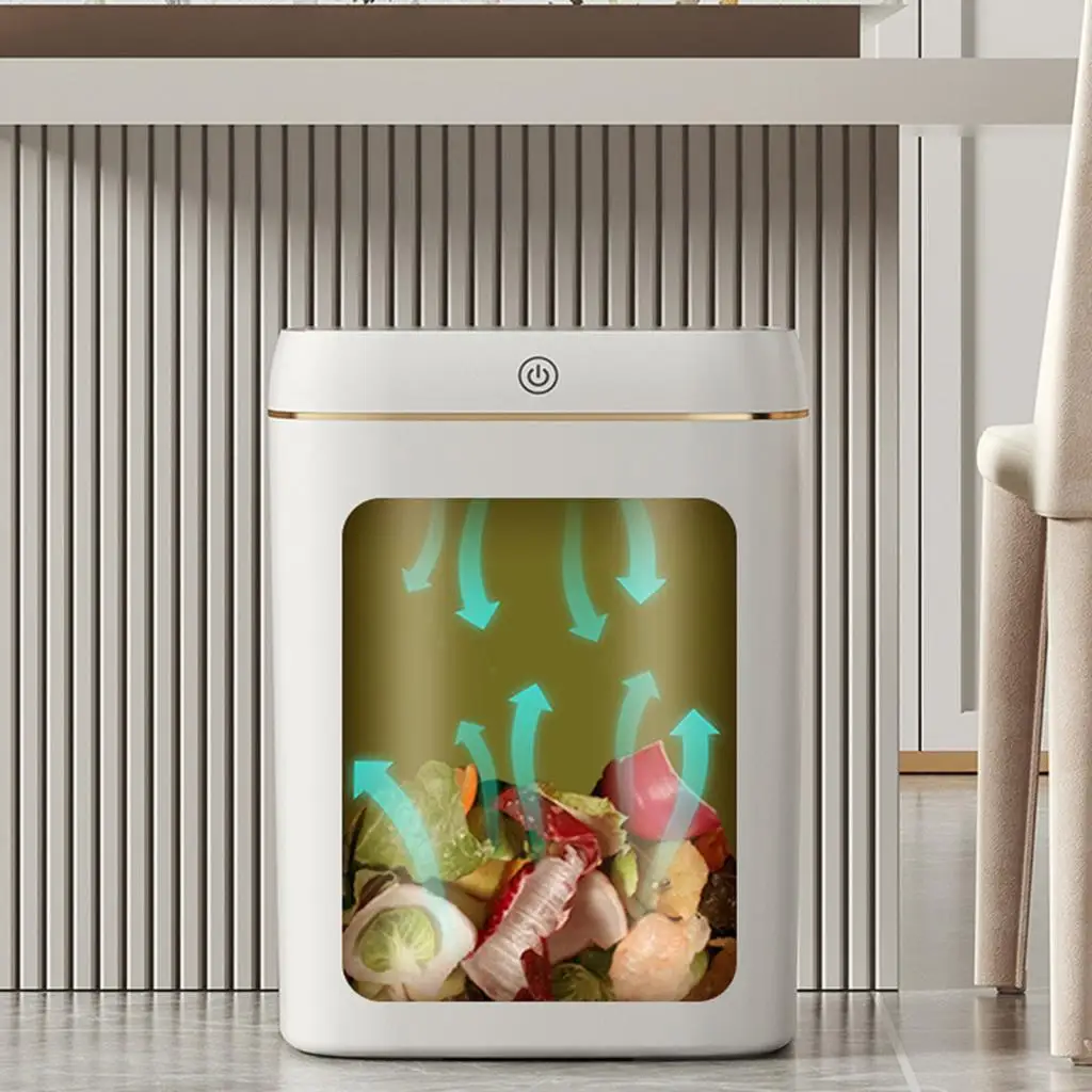 Sensor Trash Can Dustbin Touchless Garbage Bin for Bathroom Toilet Bedroom