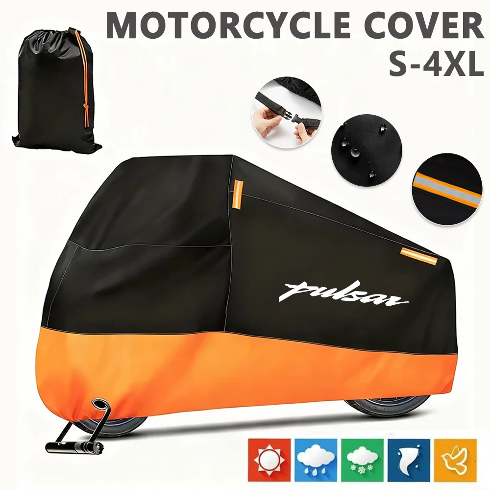 Funda para Motocicleta Bajaj Pulsar 200, Pulsar 125, 135, 150, 160, 180, Impermeable, Protección UV, para Exteriores