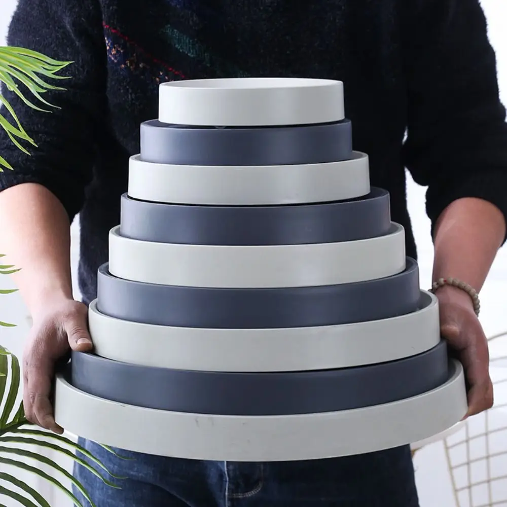 

Multi-Function Plastic Flower Pot Tray Thickened Simple Flower Pot Holder Creative Movable Storage Rack Indoor