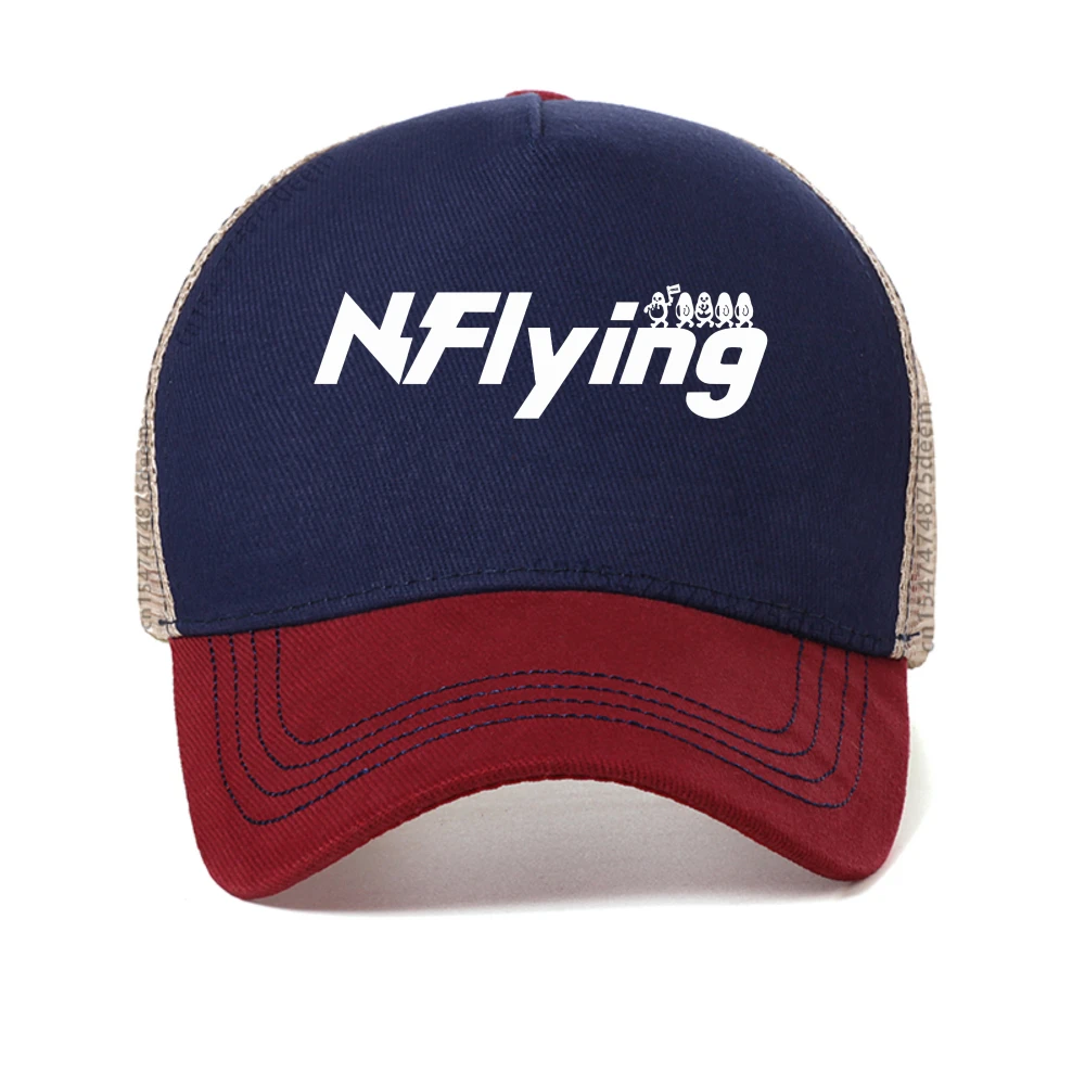 

Fashion Band N.Flying Printing baseball cap Summer Unisex Hip Hop Street Casual Snapback Caps fashion mesh adjustable hats