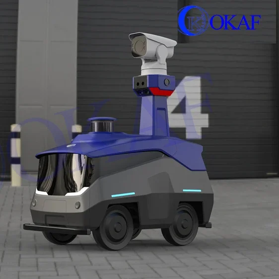 Intelligent Large Area Factory School Security Patrol Automatic Recharging Robot