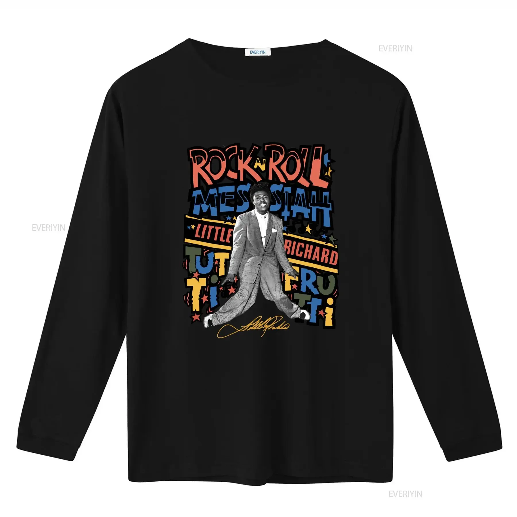 Rock and Roll Messiah Little Richard T Shirt for Fans S 5XL Retro Design Cotton vintage Washed Comfortable fashion streetwear