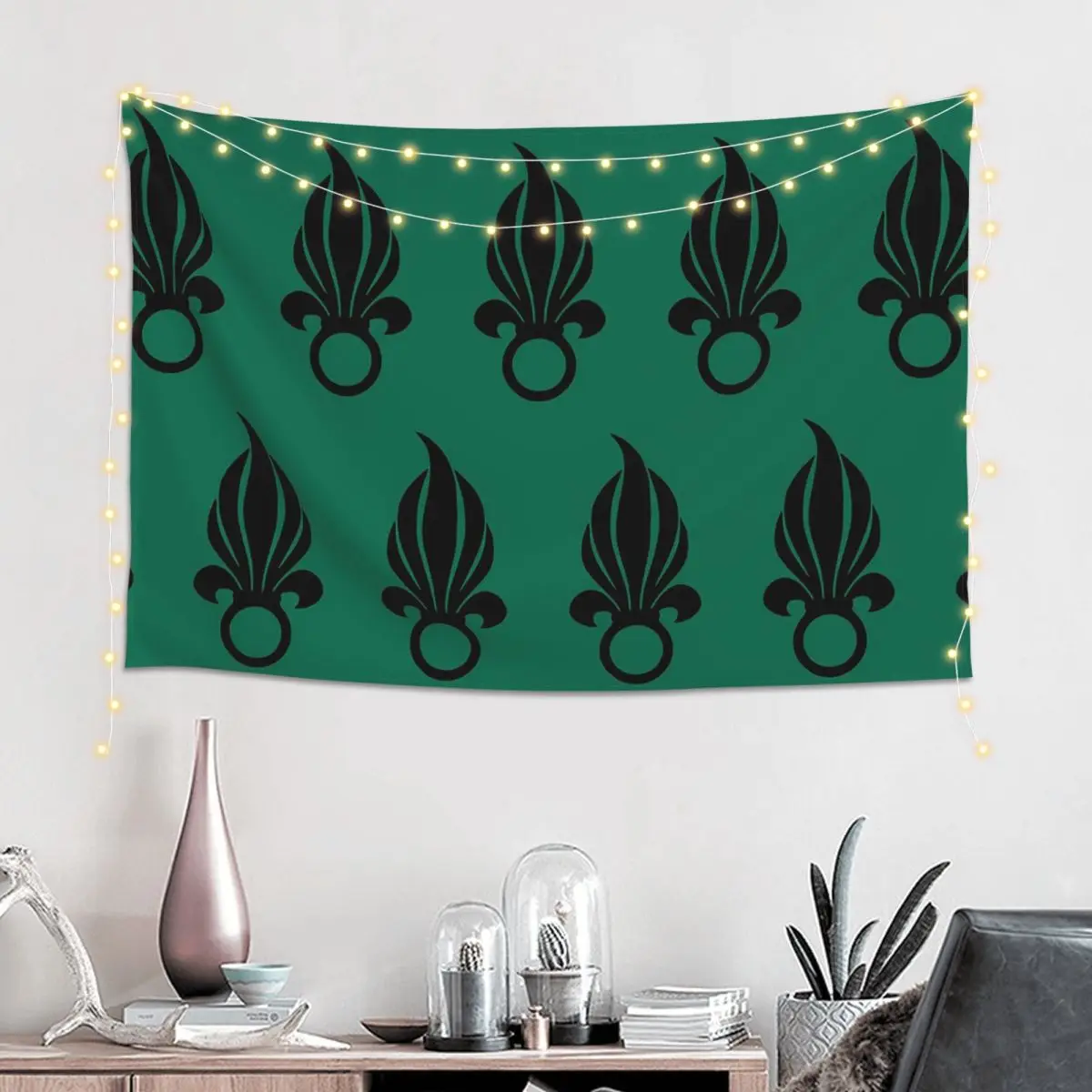 French Foreign Legion Tapestry Hippie Wall Hanging Aesthetic Home Decor Tapestries for Living Room Bedroom Dorm Room