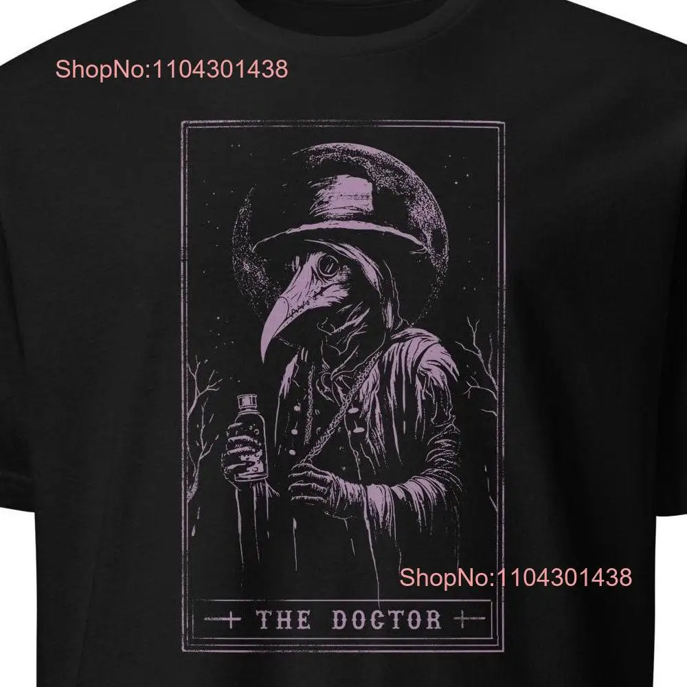 Plague Doctor Tarot Reader T Shirt for Lover Major Arcana Women Reading Love Card Funny long or short sleeves