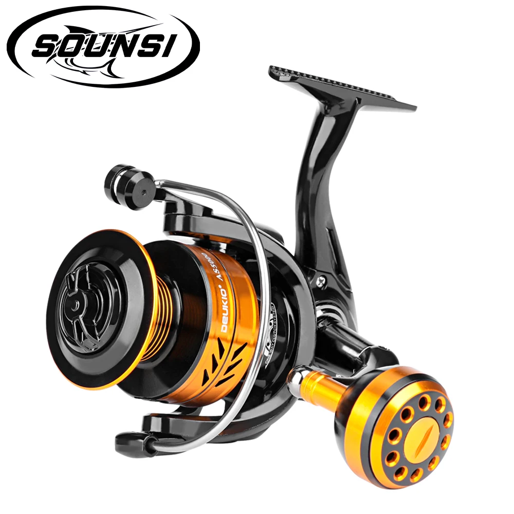 SOUNSI AS Full metal spinning wheel fish wheel fishing reel wheel remote casting wheel sea rod wheel lure spinning wheel