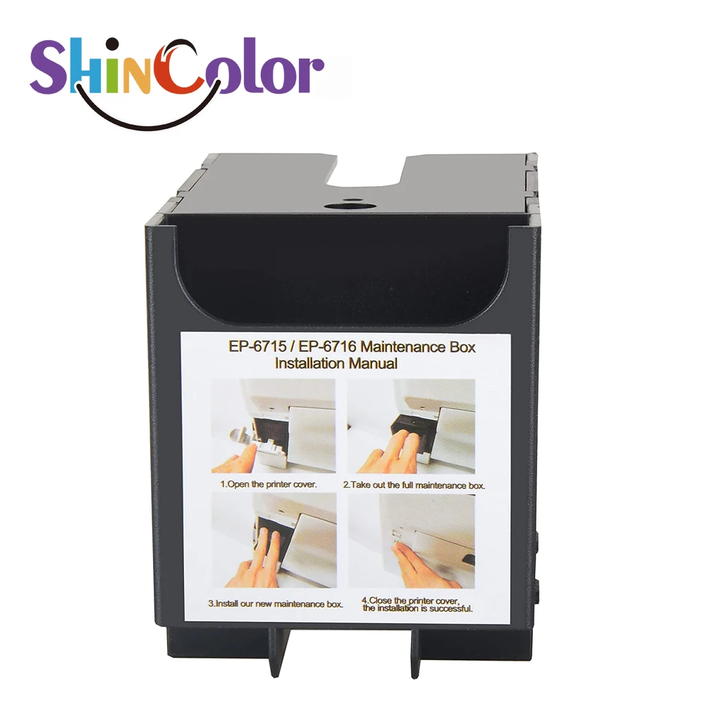 Caja de mantenimiento Epson T6715 T6716, depósito de tinta residual para Epson WF C5790 C5290 C5710 M5298 M5799 C5210 M5299 C529 C579R ET8700