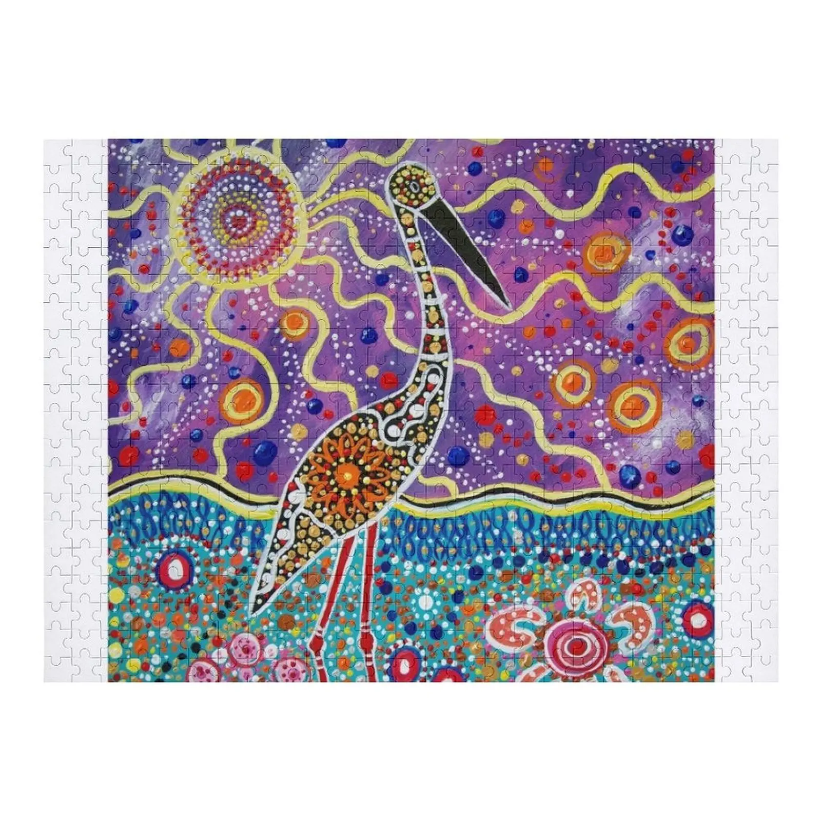 

Gandji Dreamtime Jigsaw Puzzle Name Wooden Toy Custom Wooden Name Personalized Puzzle