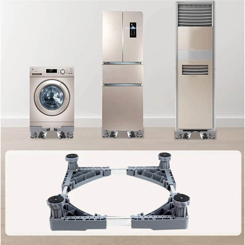 【24H-SALE!】قطعة واحدة من حامل الغسالة، قاعدة عالمية متعددة الوظائف، قاعدة قابلة للتعديل، ملحقات الحمام لثلاجة المجفف