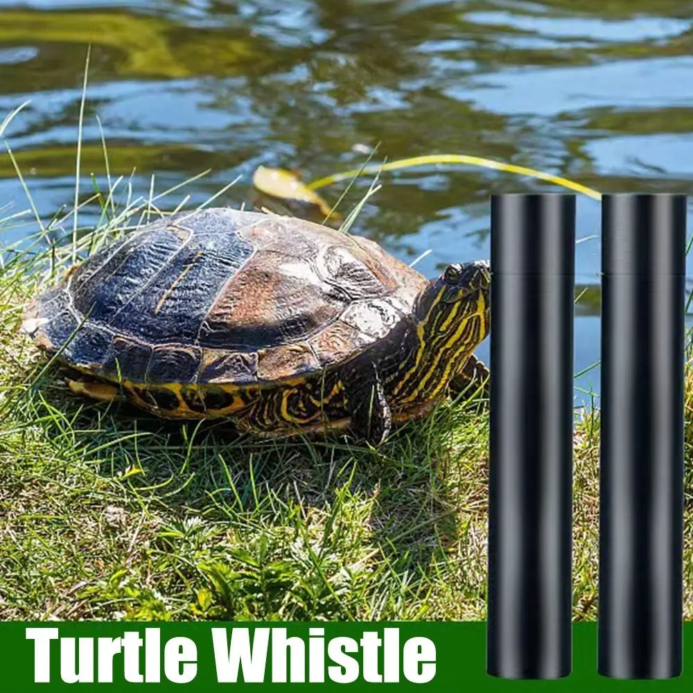 

Loud Sound Turtle Whistle Plastic Black Fishermen's Aids Whistle with Rope Attracting Turtles Camping Whistle