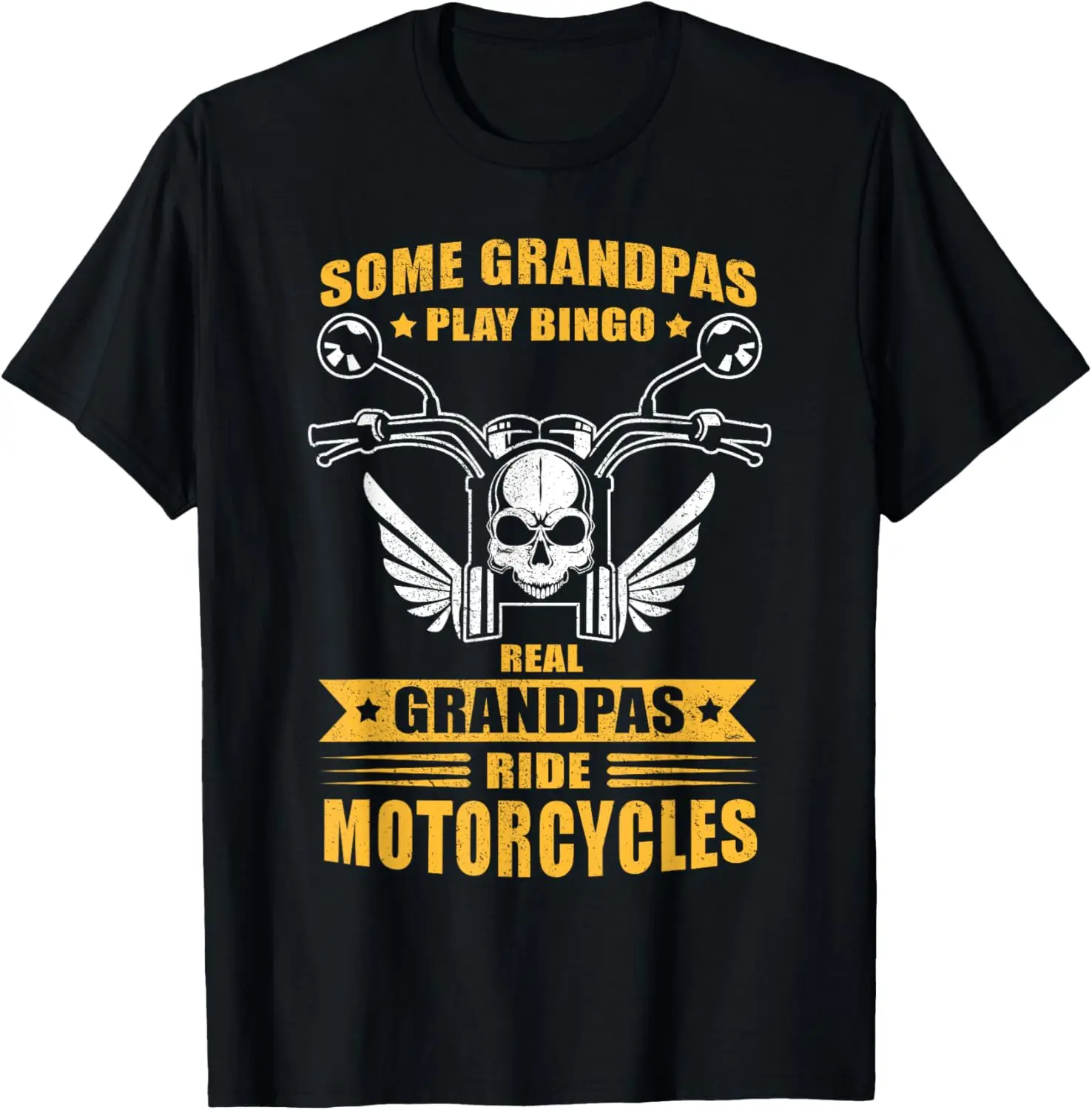 

Motorcycle Design For Men Grandpa Bike Rider Grandpa Biker T-Shirt
