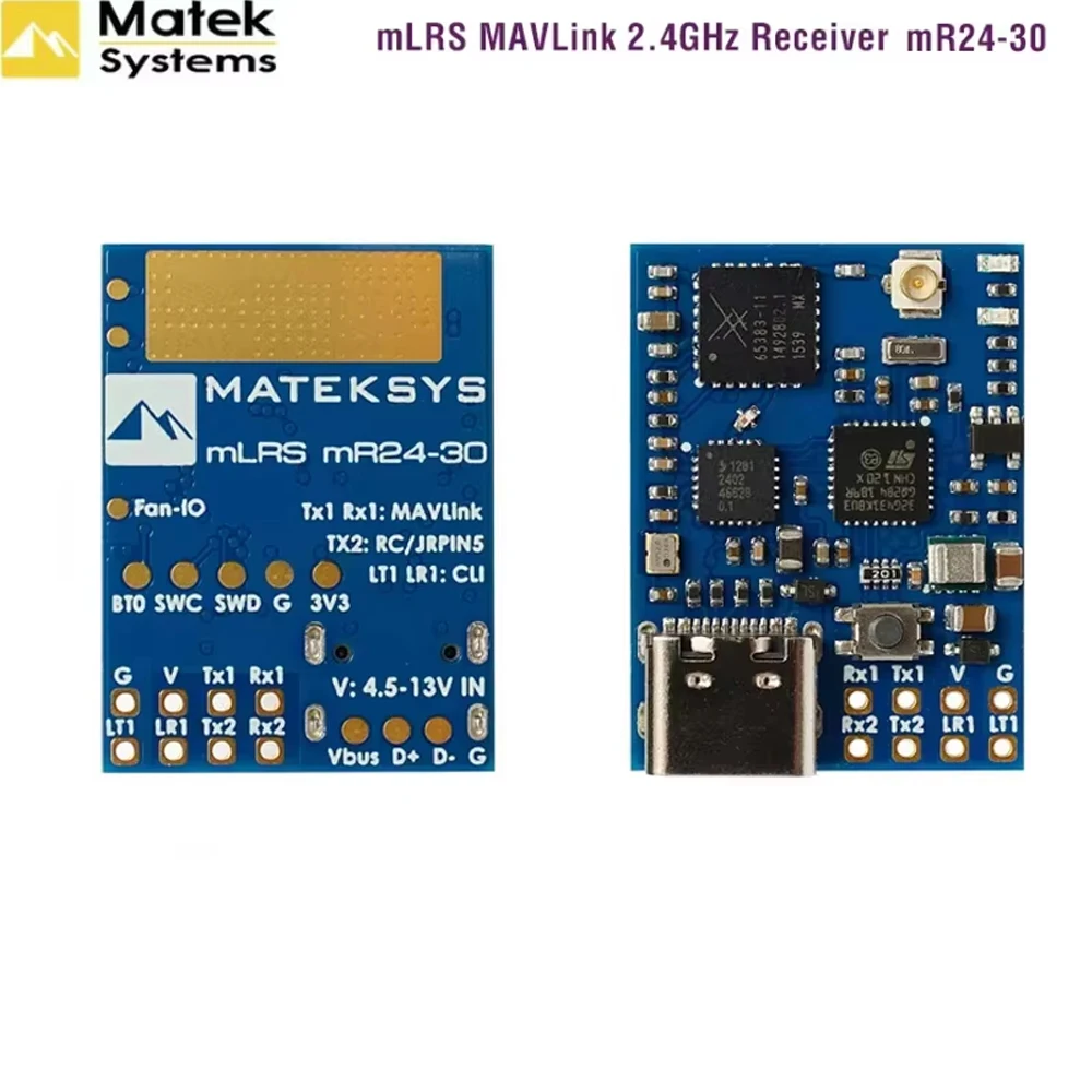 MATEK MATEKSYS MLRS MAVLINK 2.4GHZ/900MHZ TX Receiver MR24-30-TX / MR900-30-TX/MR900-22 RX /MR900-30 RX /MR24-30 RX For RC Drone