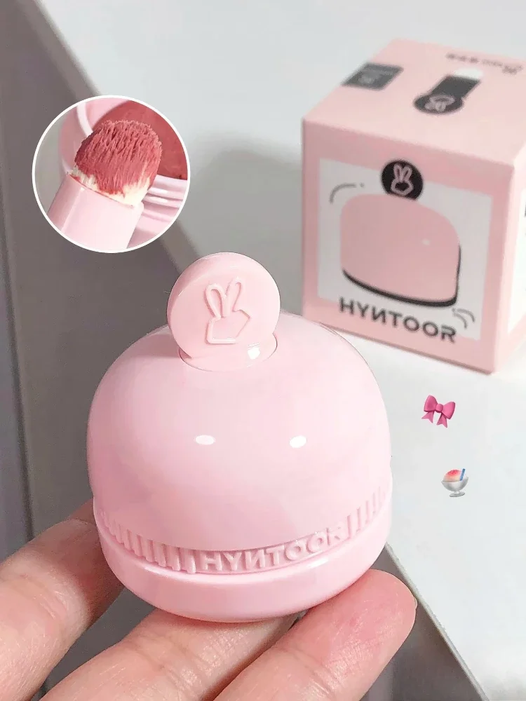 ลิปกลอสบลัชออนคอนซีลเลอร์แบบกระป๋อง HYNTOOR พร้อมแปรงทาในตัว ให้ความชุ่มชื้น ติดทนนาน พร้อมกระจก