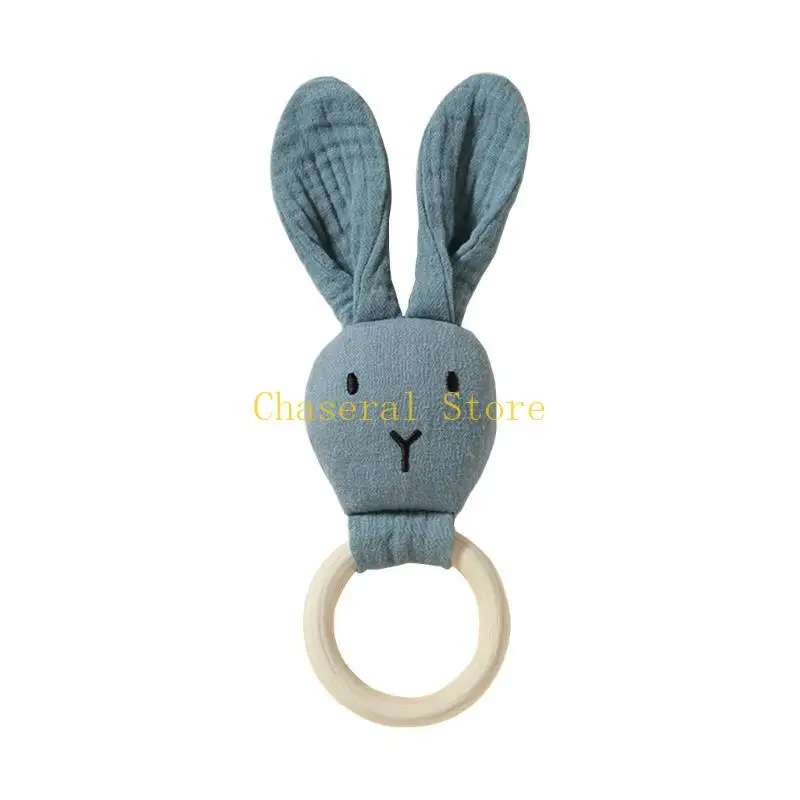 e7ce baby teether لطيف أرنب التسنين حديثي الولادة حلقة الراحة المربعة حديثي الولادة