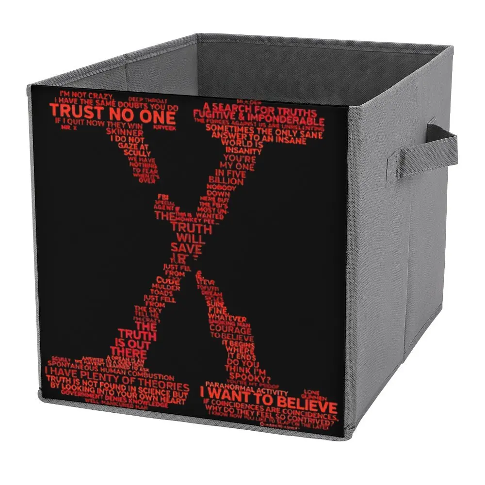 Storage Bins Wisdom of X Files (Red) Coffee Mug for Sale Folding Storage Box Organizer Division Portable Bedroom Storage Unique