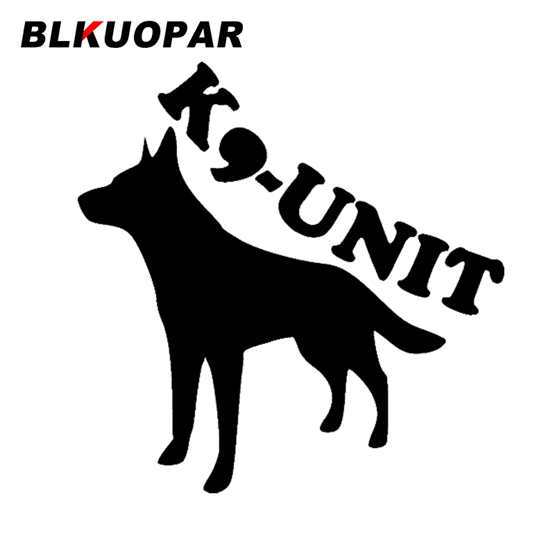 

BLKUOPAR For German Shepherd K9 Unit Police Dog Car Stickers Sunscreen Creative Decals Personality Refrigerator Car Styling