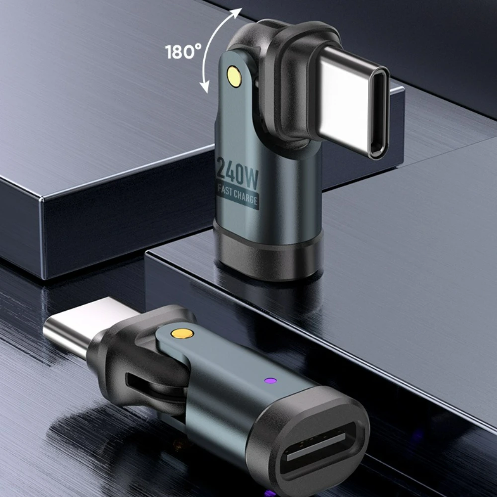 

240 Вт USB C-адаптер OTG Кабель для быстрой зарядки типа C «папа-мама» Универсальный преобразователь для iPhonee16 Macbook Ноутбук Планшет