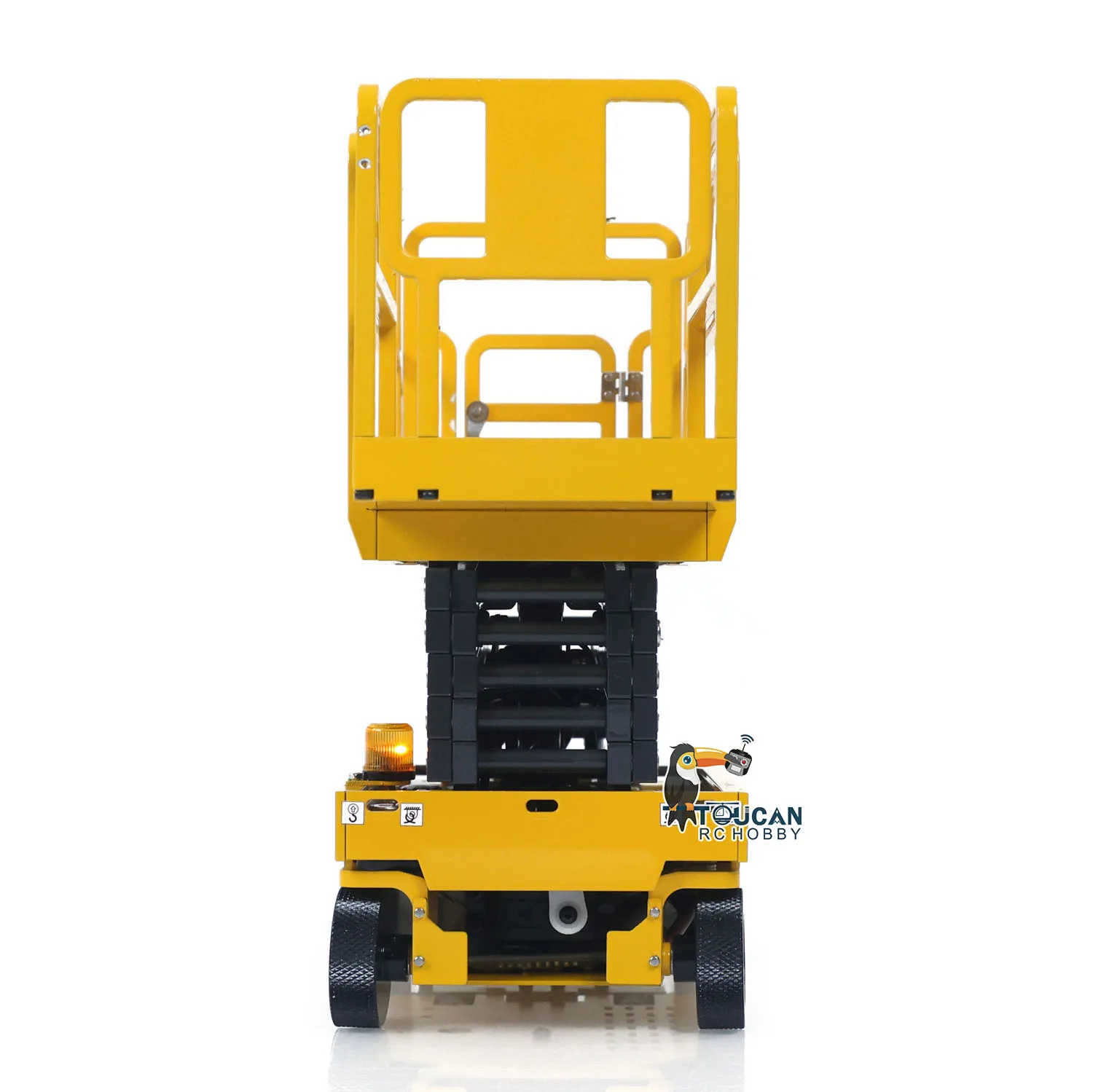 Nieuwe 1:14 RC CUT Metalen Hydraulische Schaarlift Platform Zelfrijdende Waarschuwingslamp Radio Control Industriële Vrachtwagen Auto I6S Radio