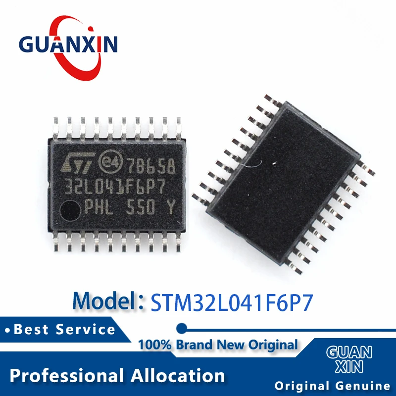 

100% New STM32L041F6P7 STM32L041F6P7TR Marking 32L041F6P7 TSSOP-20 STM32L041