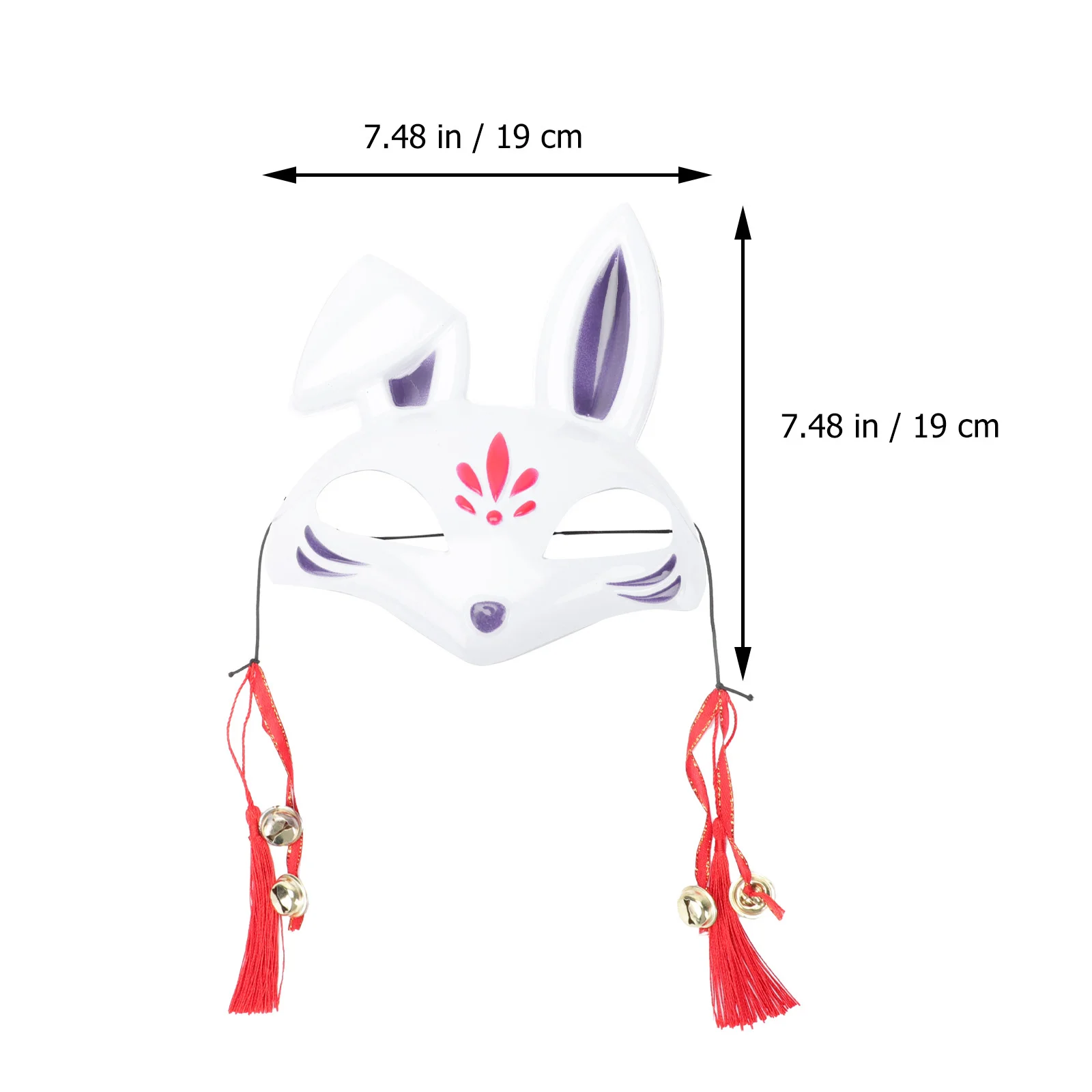 

3 Pcs Costume Bunny Mask Face Eye-catching Rabbit Decorate Head Plastic Halloween Headdress