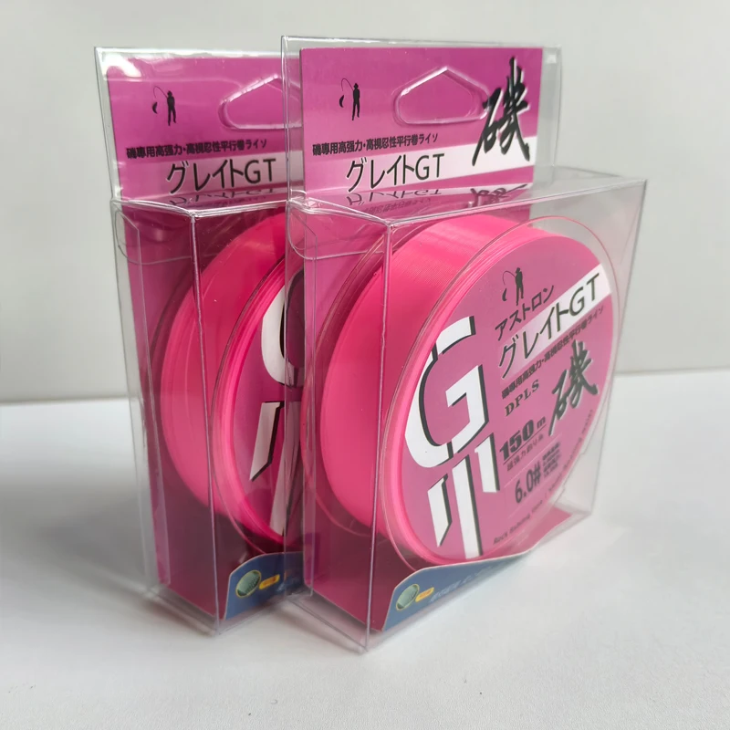 

150m Pink High-Quality Monofilament Nylon Drift Fishing Line Semi-Floating for Rock Sea Pole Fishing