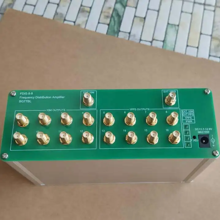 FDIS-8-8 10M 1PPS  8+8 Channels Clock Distributor CDA2990 Pulse Splitter Frequency Distribution Amplifier