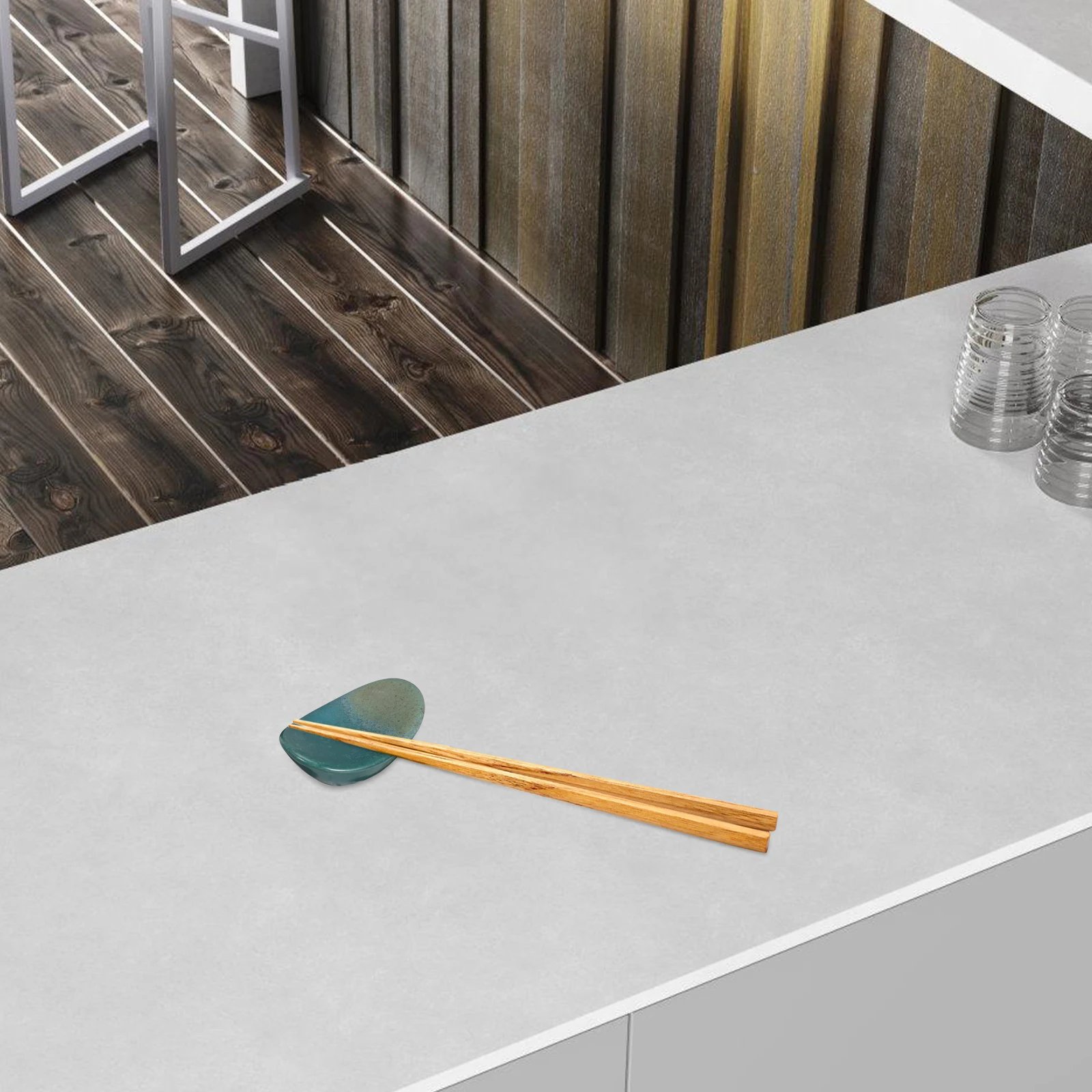 

Ceramic Chopstick Holder Japanese Style Home Tableware Spoon Fork Rest Ideal Gift Lightweight Compact Matching Cutlery Keeps