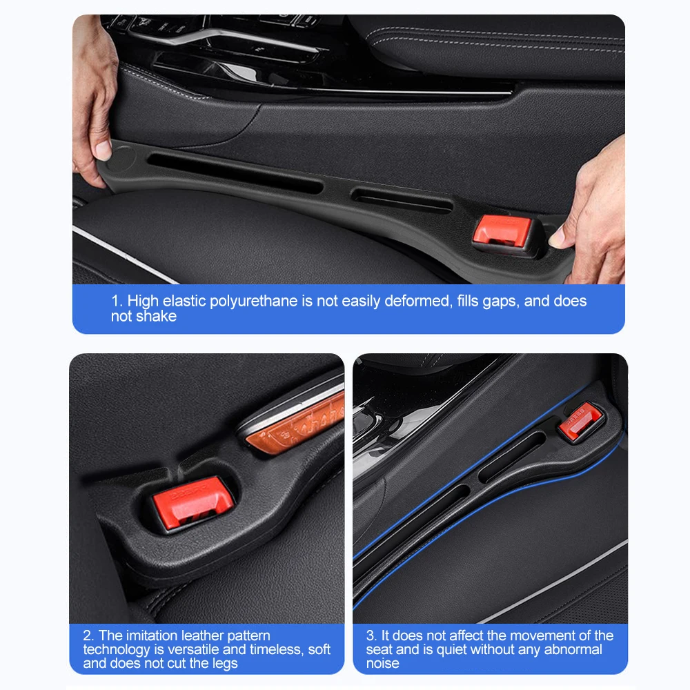 Universal Car Seat Gap Filler Side Seam Plug Strip Styling Seat Gap Leak-proof Filling Strip Interior Accsesories Supplies