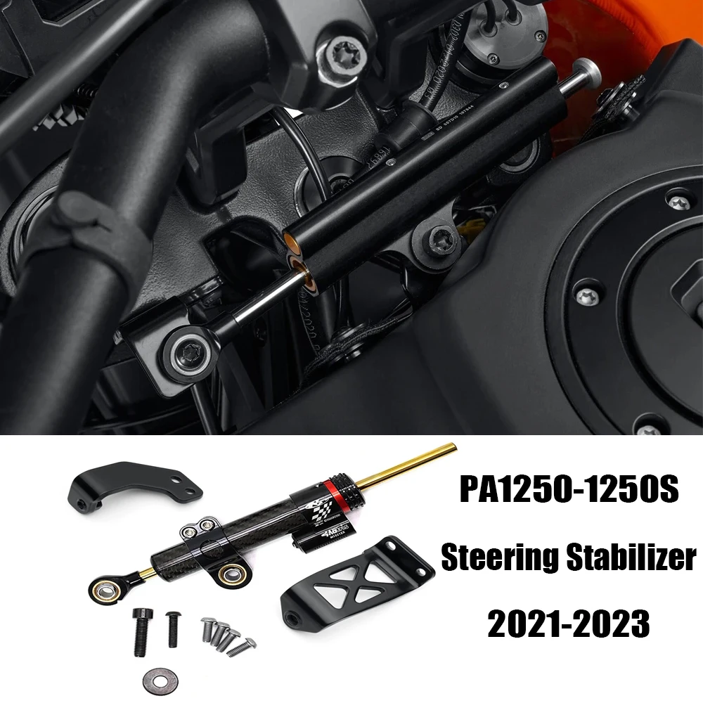 

For Pan Americ 1250 PA 1250S 2021-2023 Motorcycle Steering Stabilizer Bracket Steering Damper PA 1250 PANAMERICA 1250S