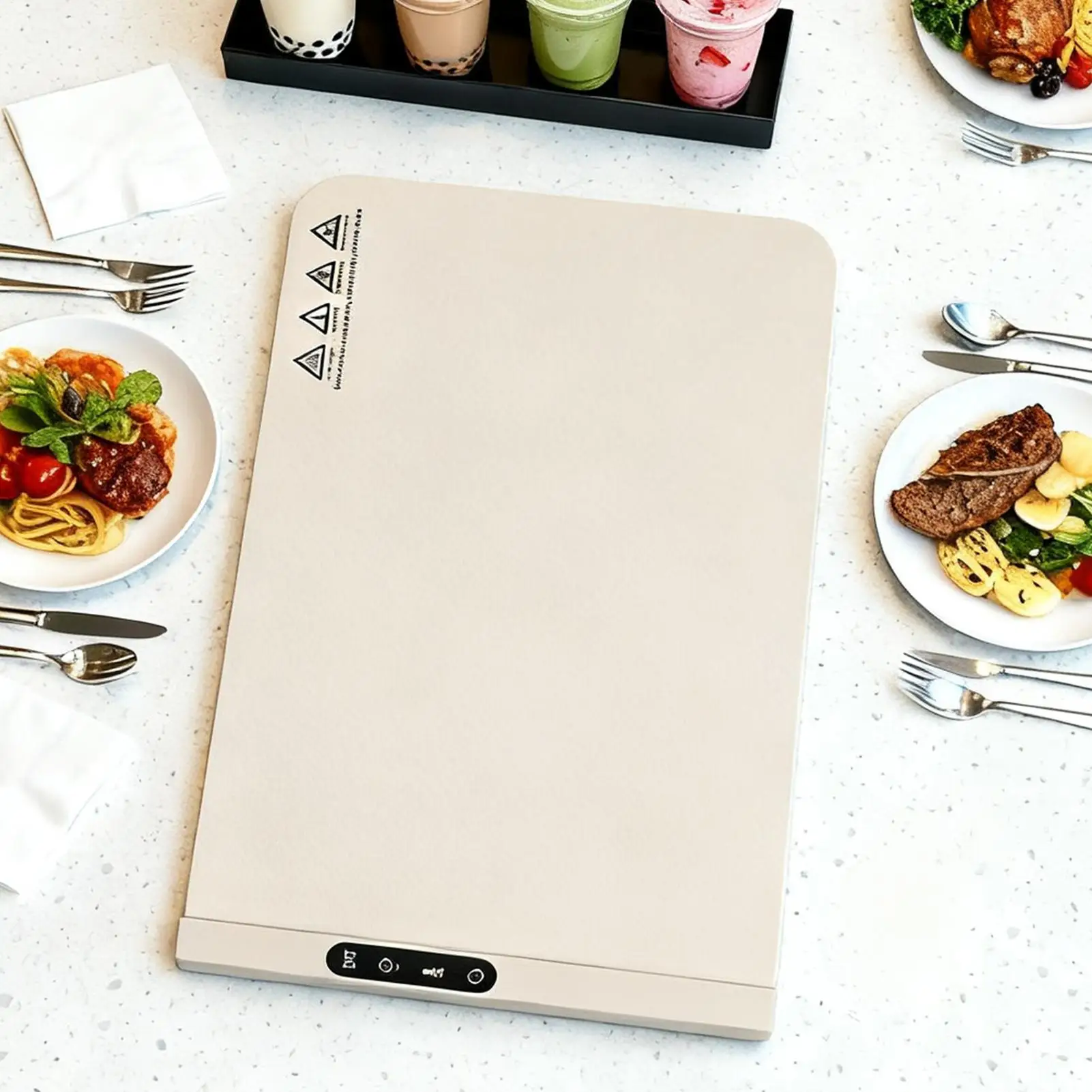 

Food Warming Mat Silicone Heating Pad With 6 Temp Settings Silicone Warming Mat For Buffets Party Gatherings Kitchen Countertop