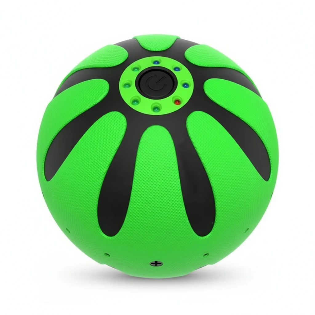 

Vibrating Massage Ball, 13cm/5 Inch TPE Electric Acupoint Massager, Myofascial Release Roller, Muscle Pain Relief