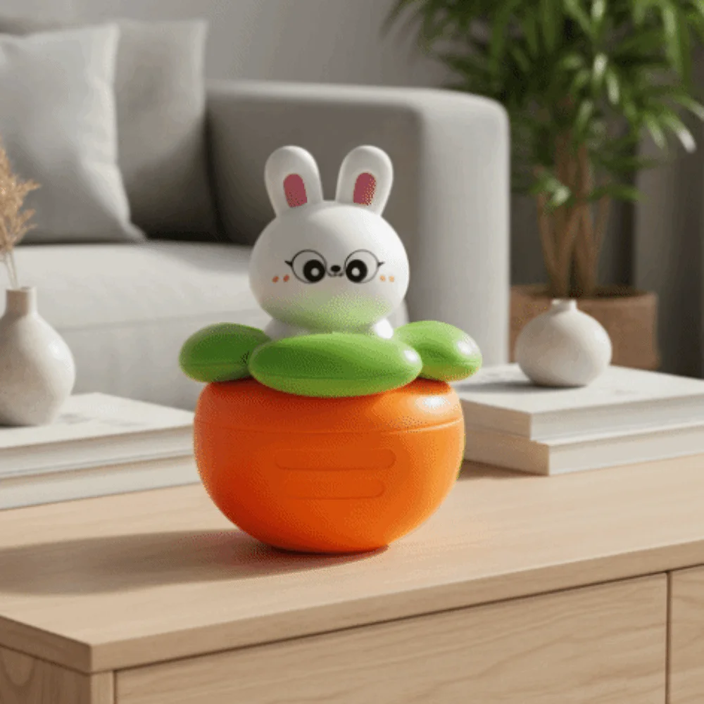 دمية أرنب كاروت تامبلر لطيفة مصنوعة يدويًا، لعبة أرجوحة للأطفال، دمية أرنب تامبلر صغيرة، هدية عيد ميلاد
