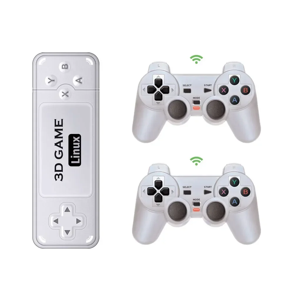 B-M POWKIDDY Y6 Family Video Game Players Portable Retro Handheld 2.4G Wireless Controllers 4K HD TV Console Gaming New Stick