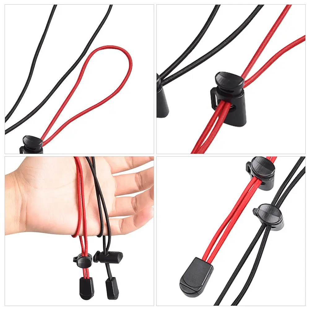 

8Pcs Red Elastic Rope Travel Storage Kit Adjustable for Outdoor Gear and Accessories