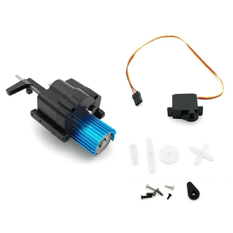 Practical 370 Motor 2-Speed Gearbox for WPL B1 B14 B16 B24 C14 C24 MN D90 MN99S RC Car Upgrade Parts Accessories