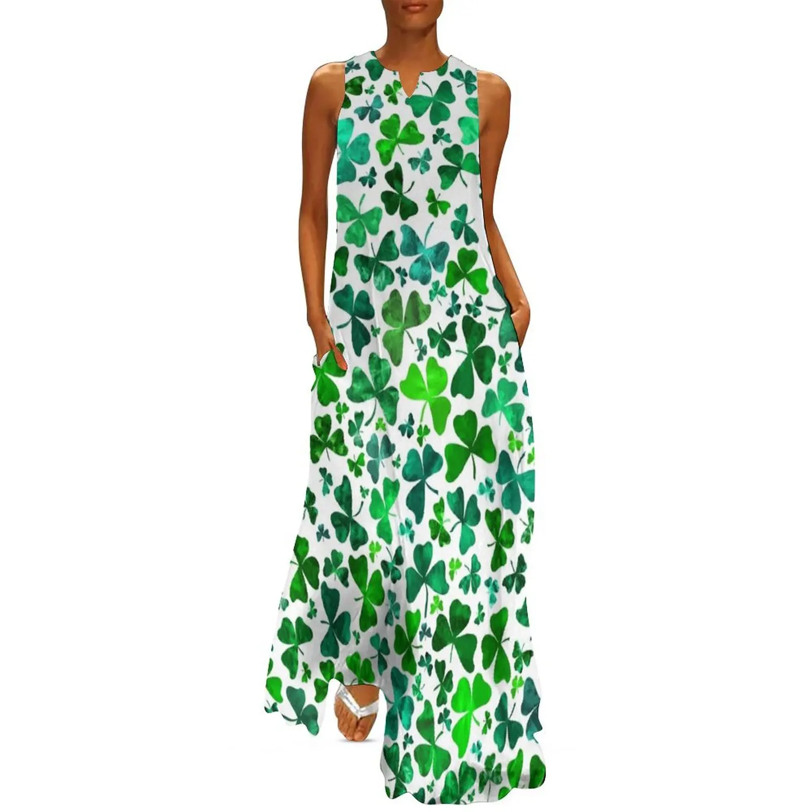 Shamrocks Long Dress Female clothing women clothing 2025 new arrivals Woman clothing Dress