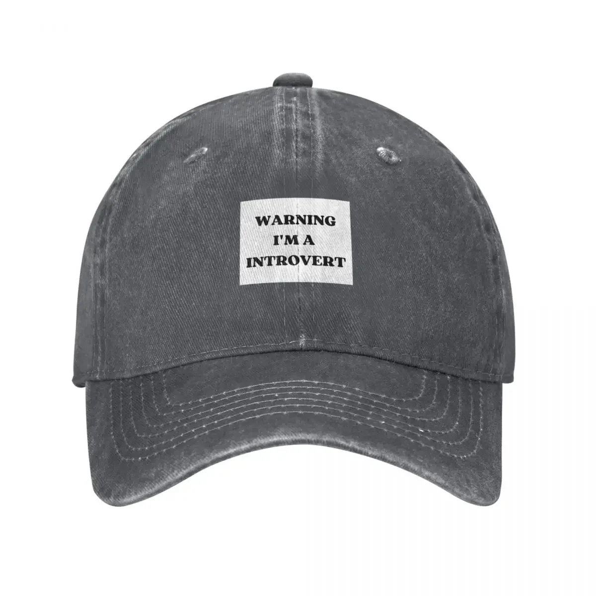 Warning I'm A Introvert Baseball Cap Christmas Hat Military Cap Man Men Caps Women's