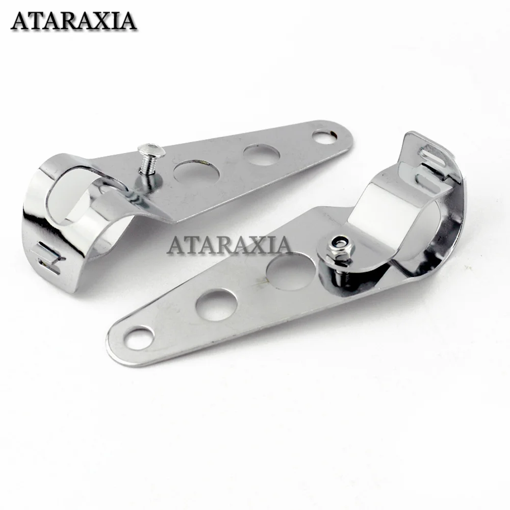 Universal Motorcycle Headlight Mount Bracket Fork Ear Chopper Headlamp Holder Clamp Adjustable Motor Fork Mount 28-36mm 35-43mm view 4