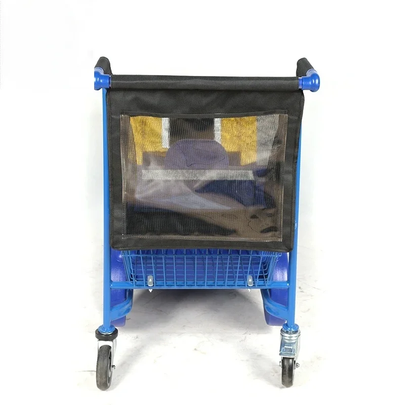supermarket kids plastic shopping  trolley with Ipad holder