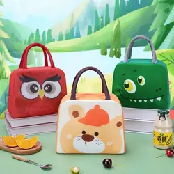 New Non-woven Fabric Cartoon Lunch Bag Portable Thermal Bag Tote Food Small Cooler Bag Lunch Box Accessories Lunch Box Food Bags