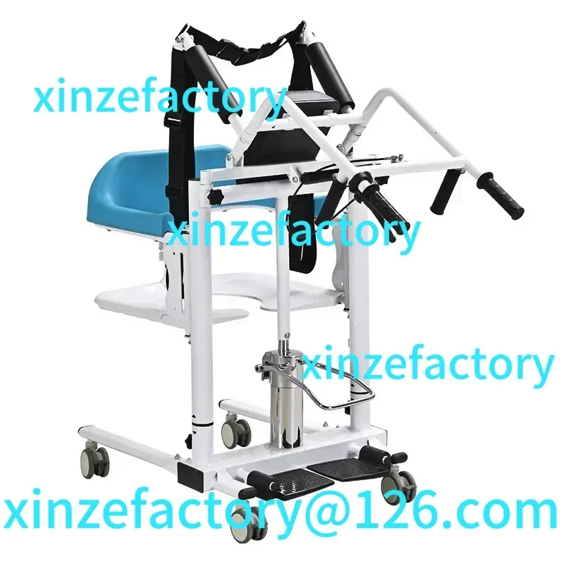 Customizable Manual Hydraulic Commode Patient Lift Transfer Chair