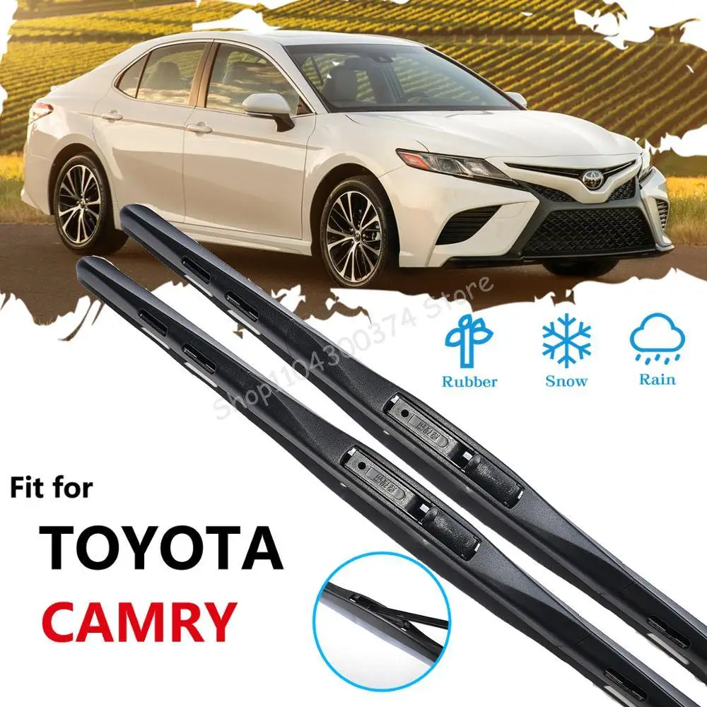 

for Toyota Camry XV20 XV30 XV40 XV50 XV70 XV 20 30 40 50 70 1997~2020 Wipers Blade Car Accessories Windshield Wipers 2011 2017