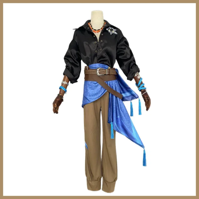 لعبة الهوية الخامس فريدريك كريبورغ تأثيري حلي واضح العقلية موحدة قميص الملحقات شعر مستعار رجل هالوين كرنفال البدلة؛ #1